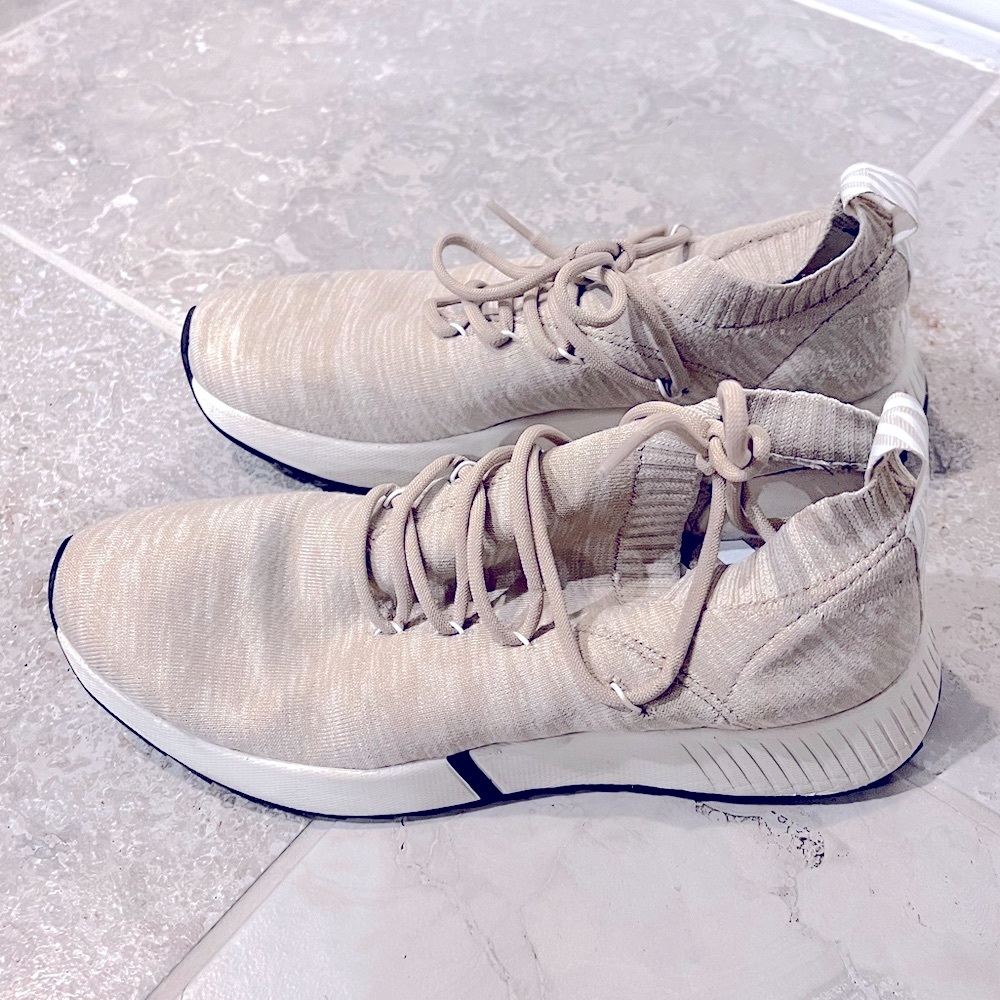 H&M Beige Melange Fully Fashioned Sneakers Size EU 40, US 7.5 - Picture 4 of 12